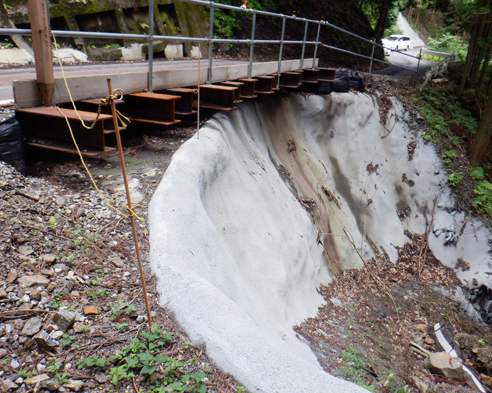 南アルプス公園線（湯ノ島）道路災害復旧工事